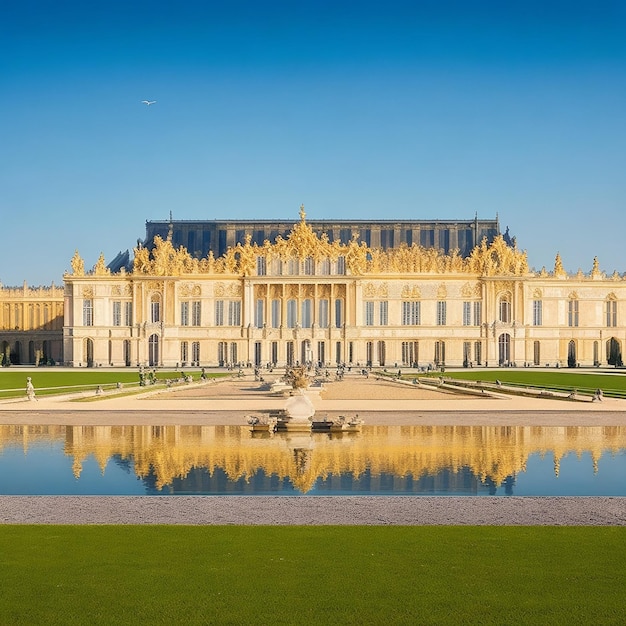 beleza de tirar o fôlego do Palácio de Versalhes na imagem ai da França