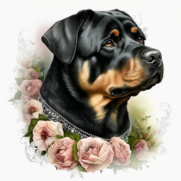 Foto beleza do rottweiler