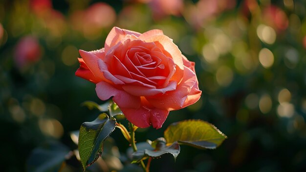 Beleza em flor Realista Flor de Rosa Timelapse