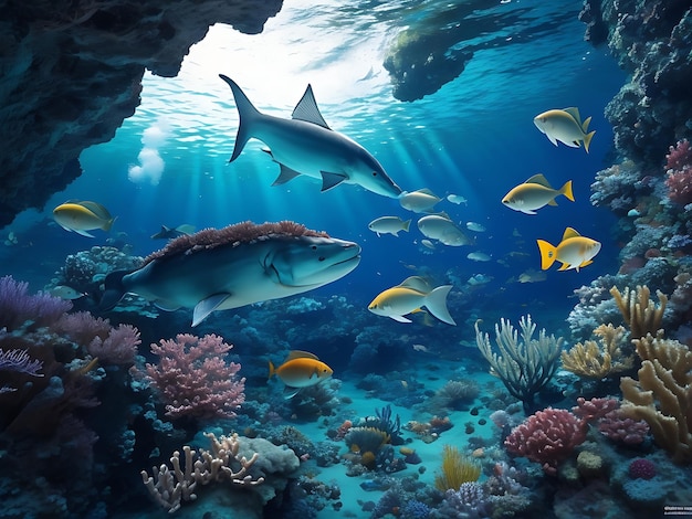Beleza hipnotizante O esplendor subaquático da Grande Barreira de Corais na Austrália