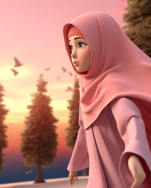 Beleza muçulmana 3d