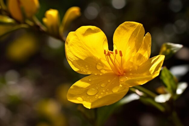 Beleza na natureza pétalas amarelas florescem ao ar livre