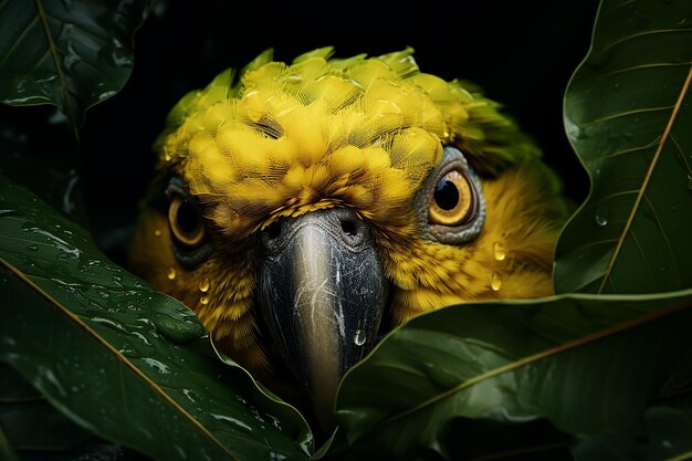 Foto beleza oculta ara arakanga papagaio