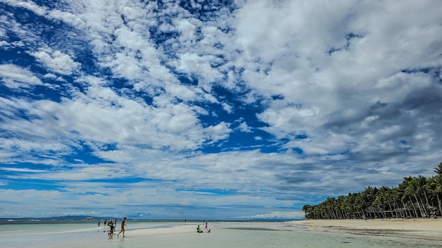 Foto beleza paisagística das praias mais bonitas do mundo praia famosa em bohol filipinas