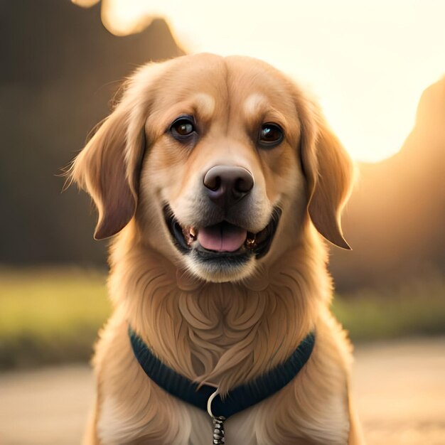 Beleza retrato de um cão doce