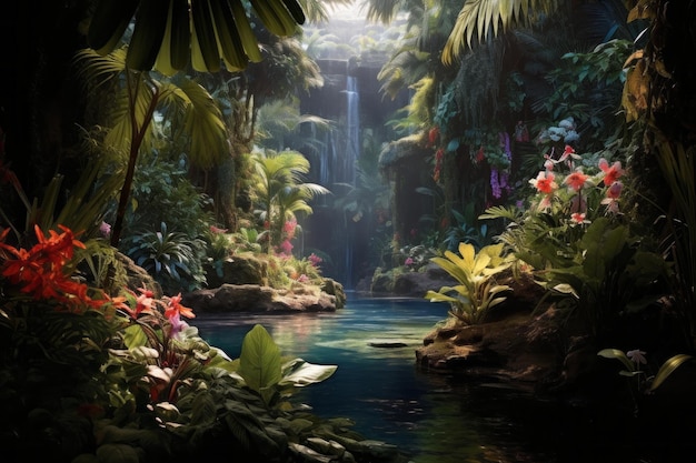 Beleza tropical em exibição Foto de paisagem tropical