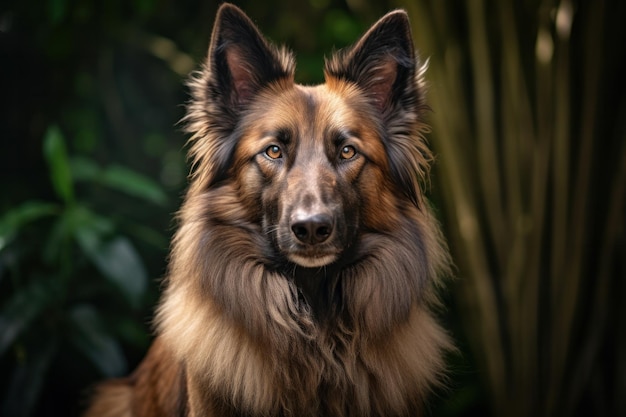 belga tervuren retrato em pé