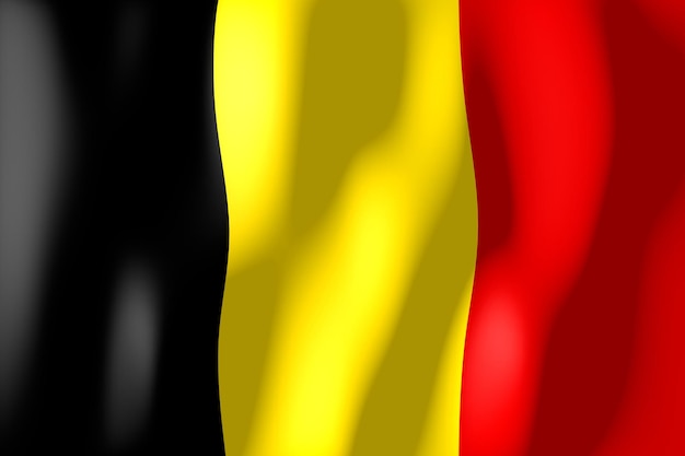 Belgien gewellte Landesflagge