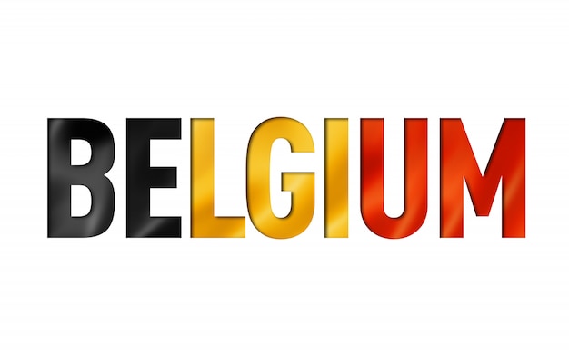 Belgische Flaggentextschrift