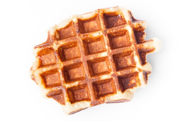 Belgische Waffeln auf weißem Hintergrund