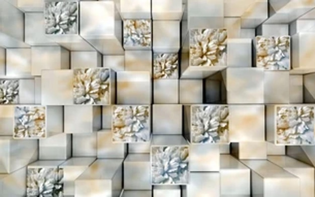 Belíssimo papel de parede impresso em 3D Desenho de fundo Pikbest Designer bilal