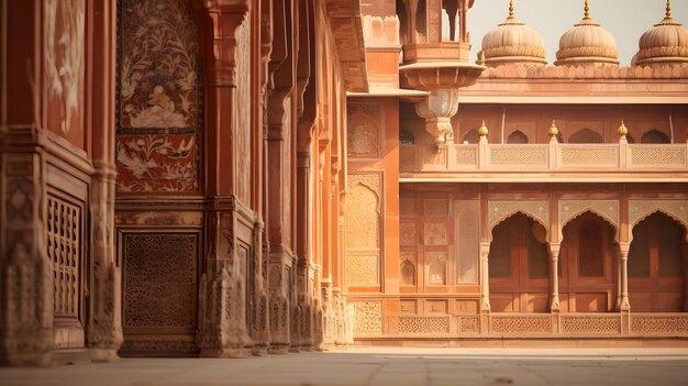 Belíssimo Taj Mehal na Índia Maravilha do Mundo Wah Taj _ Generative AI