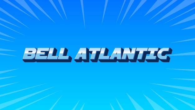 Bell Atlantic 3D texto azul