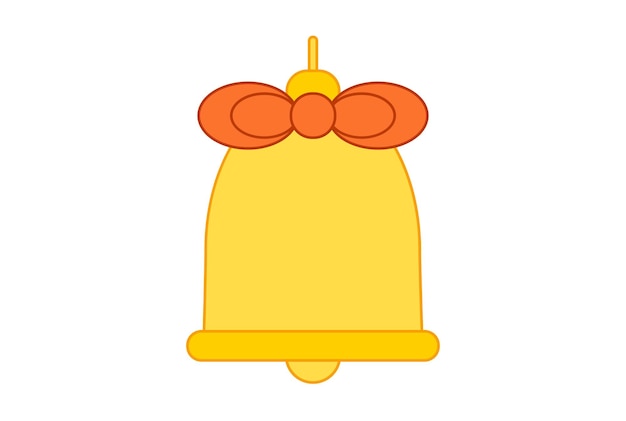 Bell color navidad icono navidad web símbolo aplicación signo ilustraciones