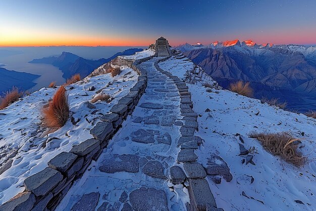 Bella naturaleza paisajes de montaña fotografía profesional