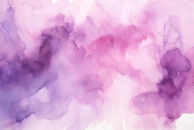 bella pintura acuática sobre una superficie plana blanca al estilo de violeta claro y rosa oscuro