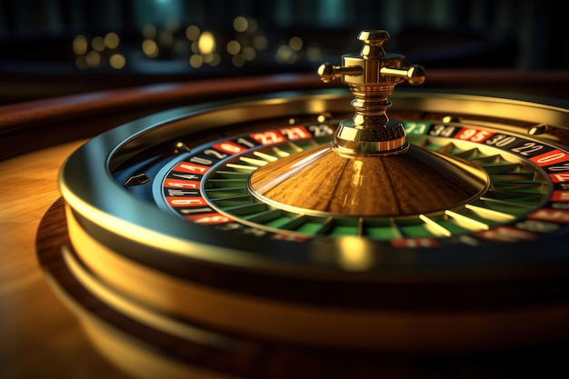 Bella ruleta con un lugar para un logotipo o una inscripción