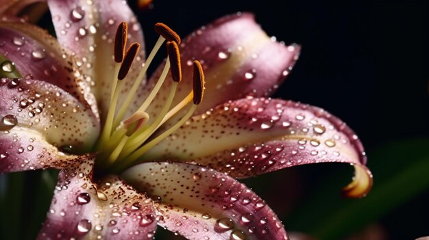 Belladonna-Lilienblume, wunderschön blühende generative KI