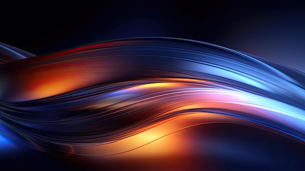 Bellas tecnologías 3D fondo de fondo de onda suave AI generativa