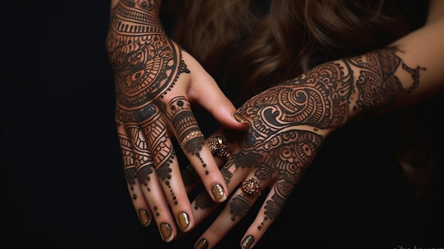 La belleza del arte de la henna