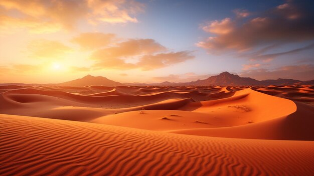 Foto la belleza del desierto en el fondo