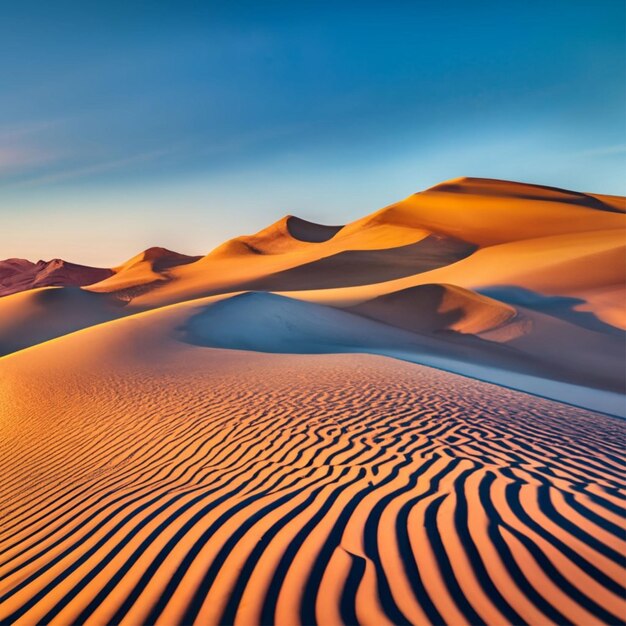 La belleza del desierto Los paisajes tranquilos de la grandeza árida