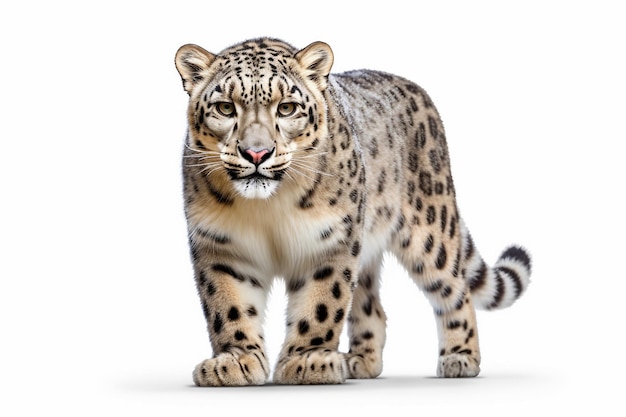La belleza distintiva del leopardo de las nieves