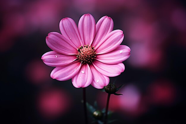 La belleza en flor de la flor de pétalos rosados ar 32