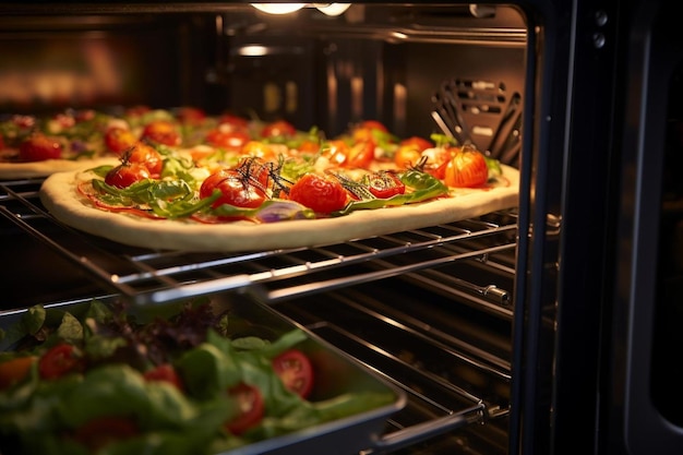 La belleza del interior del horno de cerca