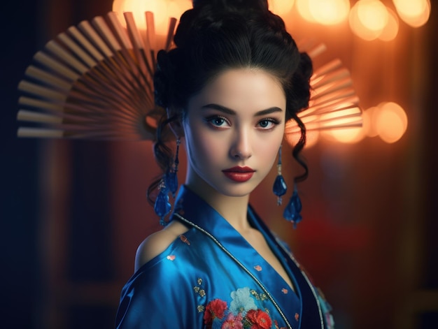Belleza japonesa hermosa geisha