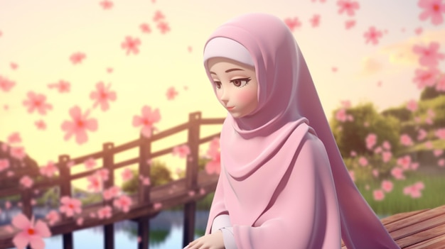 La belleza musulmana en 3D