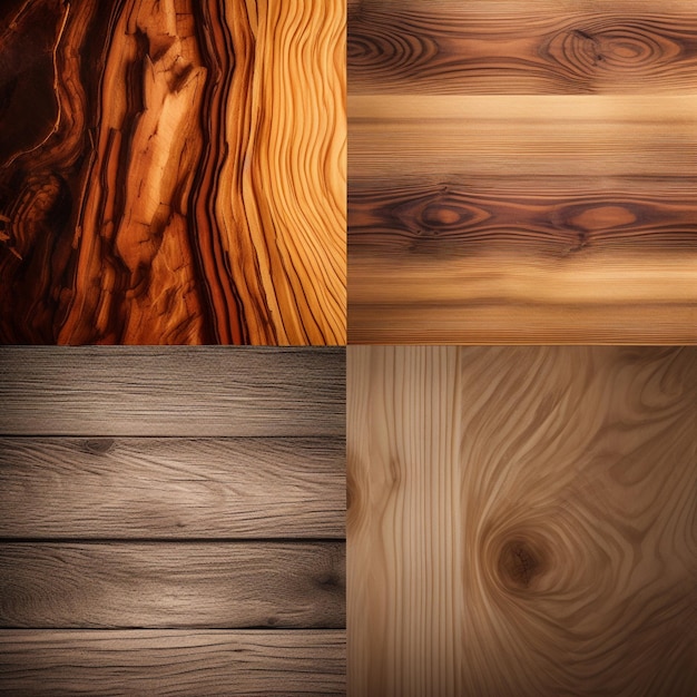 La belleza natural de la madera muestra la imagen