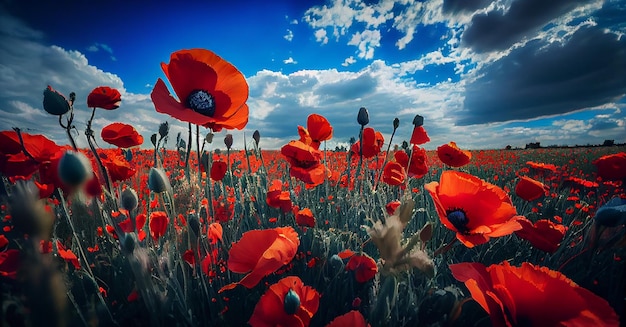 Belleza de la naturaleza en una escena de pradera rural IA generativa