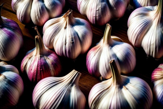 La belleza de la naturaleza Explorando las complejidades de los clavos de ajo