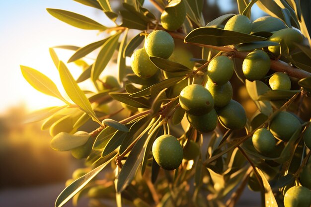 La belleza del olivo besado por el sol