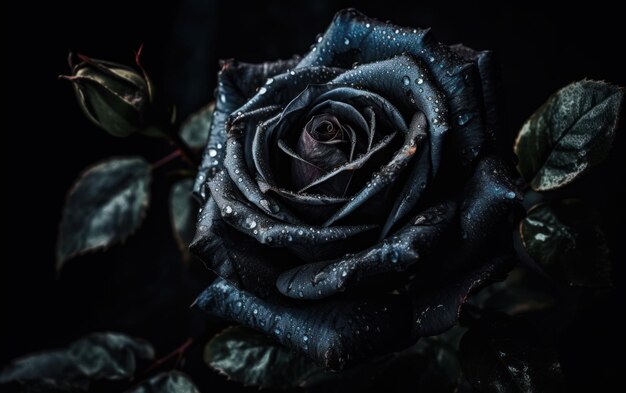 Belleza en la oscuridad Imágenes cautivadoras de rosas negras de alta calidad