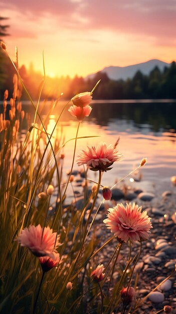 La belleza de los paisajes naturales en una sesión de fotos creativa y profesional con marcos naturales.