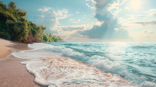 La belleza de la playa, la tranquilidad de la costa, el encanto de la costa.