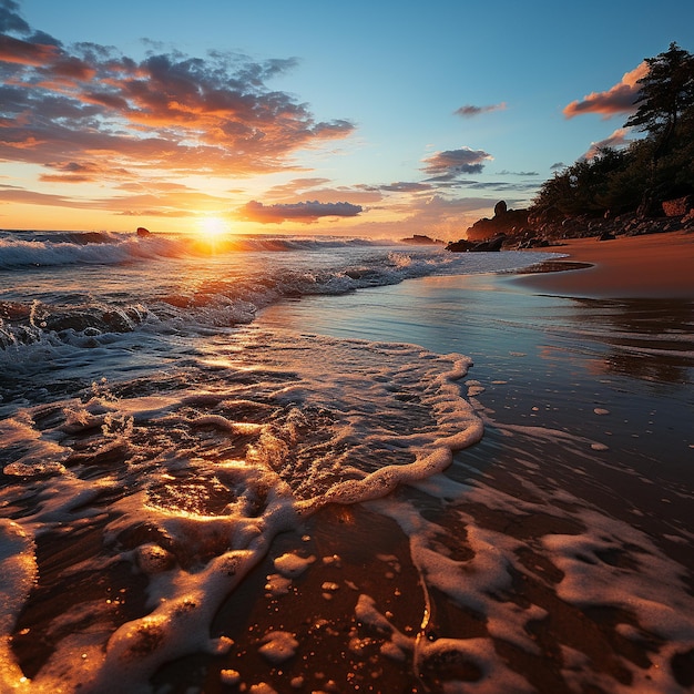 belleza de una playa