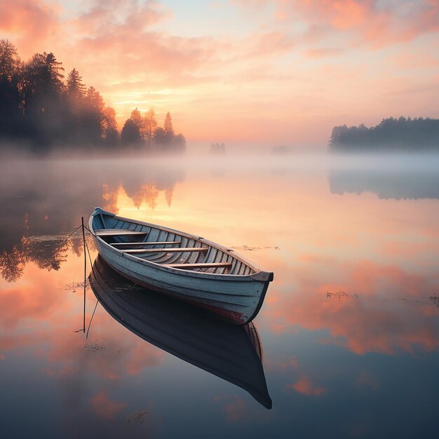 La belleza serena de un amanecer