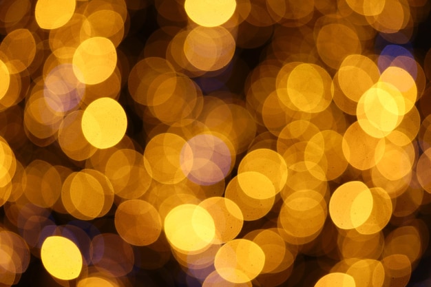 Belo bokeh dourado amarelo closeup