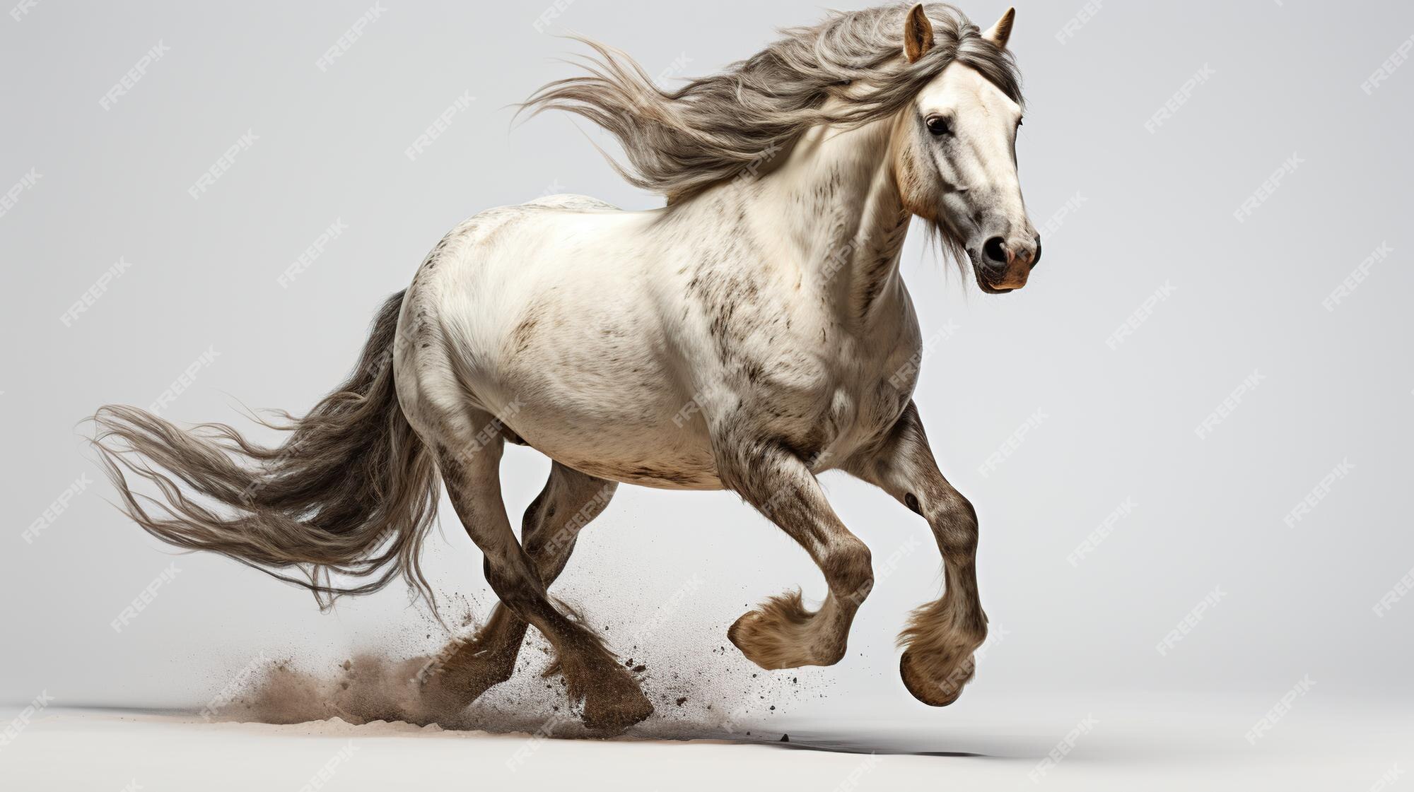 Belo cavalo correndo na frente de girassóis fotos, imagens de © Zuzule  #30035333