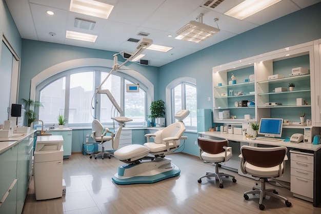 Belo e espaçoso escritório de um dentista