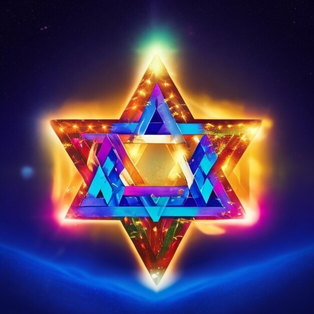 belo Hanukkah fundo estrela de Davi