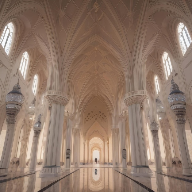 Belo interior da mesquita