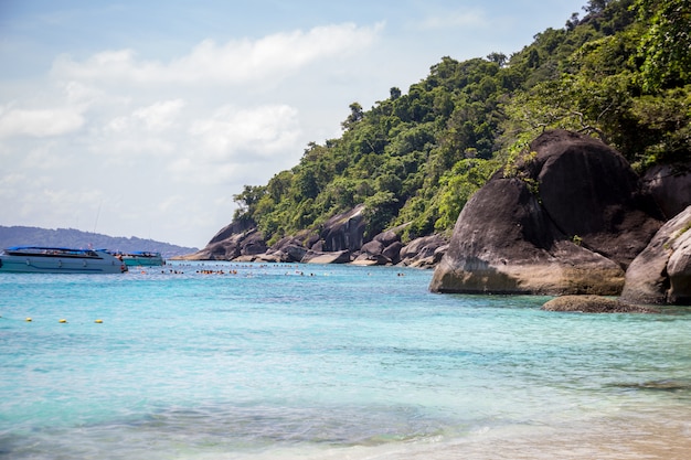 Belo litoral da Tailândia