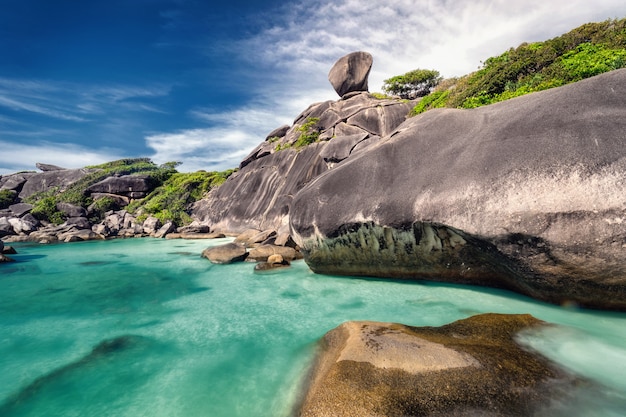 Belo litoral da Tailândia