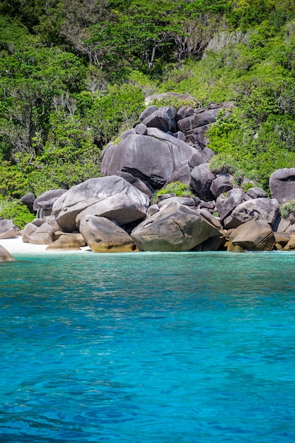 Belo litoral da Tailândia