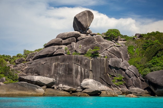 Belo litoral da Tailândia