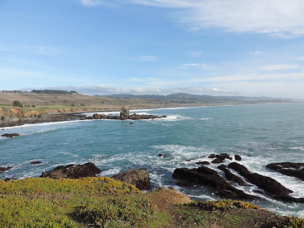 Foto belo oceano na califórnia